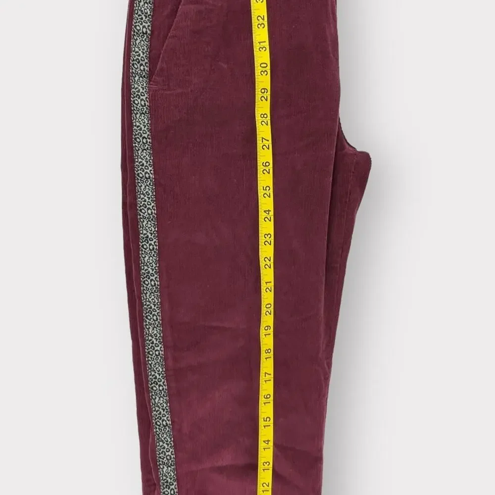 Sundry Leopard-Striped Corduroy Trousers Size 27 - Picture 7 of 7